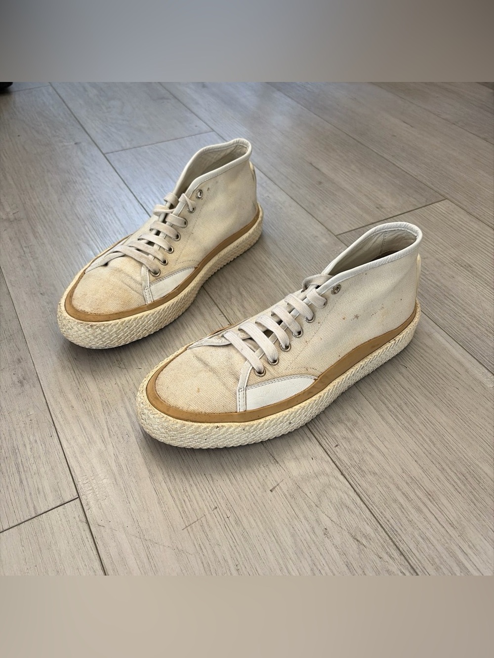 Salvatore Ferragamo Made in Italy High Top Sneakers
